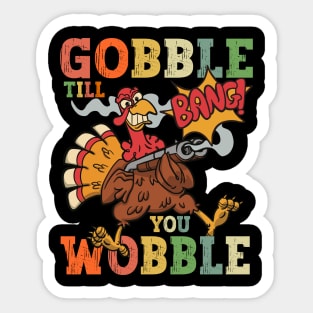 Funny ThanksGiving Turkey Sticker